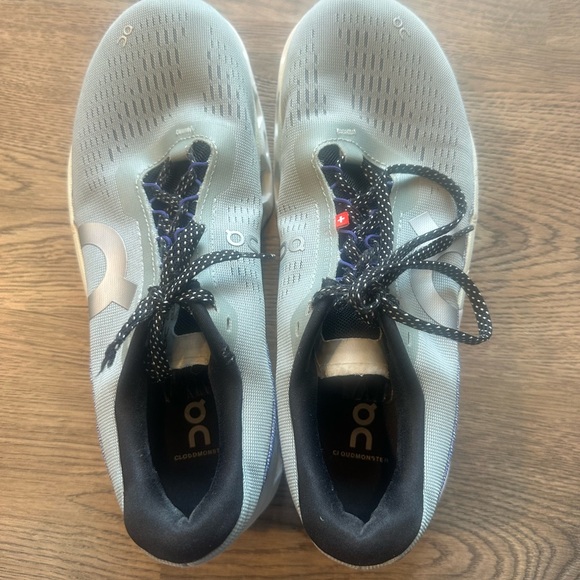 On Cloud Running Women’s Blue Grey and White Athletic Shoes Size 9 Cloudtec - Picture 3 of 5